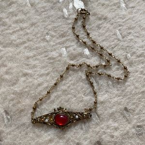 Handmade Brooch Pendant Necklace